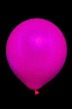 25 ballons ovales rose fluo Ø45 cm