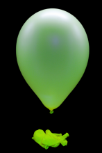 50 ballons ovales jaune fluo Ø30 cm