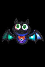 Décoration chauve souris lumineuse 28x17cm - 9 LED