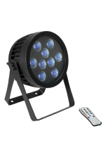 Projecteur UV PRO 9 LED 365 UV IP65 DMX