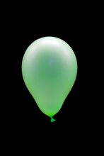 50 Ballons ovales vert fluo 13 cm