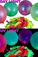 100 ballons fluo multicolore Ø 23cm