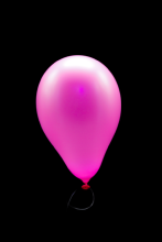 50 Ballons ovales rose fluo 13 cm