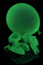 Ballon UV fluorescent Ø 23cm vert