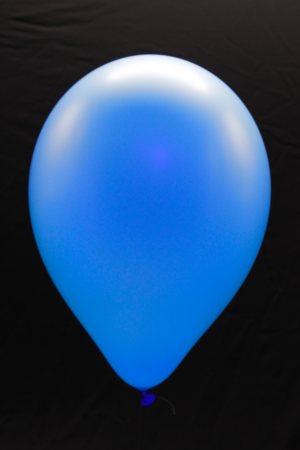 50 ballons ovales bleu fluo Ø30 cm