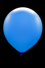 25 ballons ovales bleu fluo 45 cm