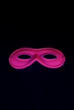 Masque loup fluo rose