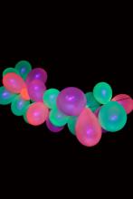 100 ballons fluo multicolore Ø 23cm