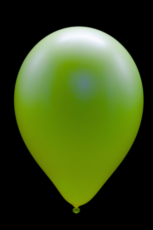 50 ballons ovales jaune fluo Ø30 cm