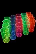 Verre fluo long drink réutilisable 29cl 5 couleurs UV - 50 pièces