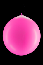 10 ballons ronds rose fluo 60 cm