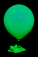 25 ballons ovales vert fluo Ø45 cm