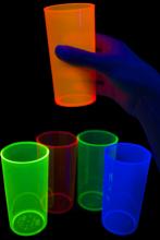 Verre fluo long drink réutilisable 29cl 5 couleurs UV - 100 pièces