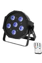 Projecteur RGB + UV 3W DMX